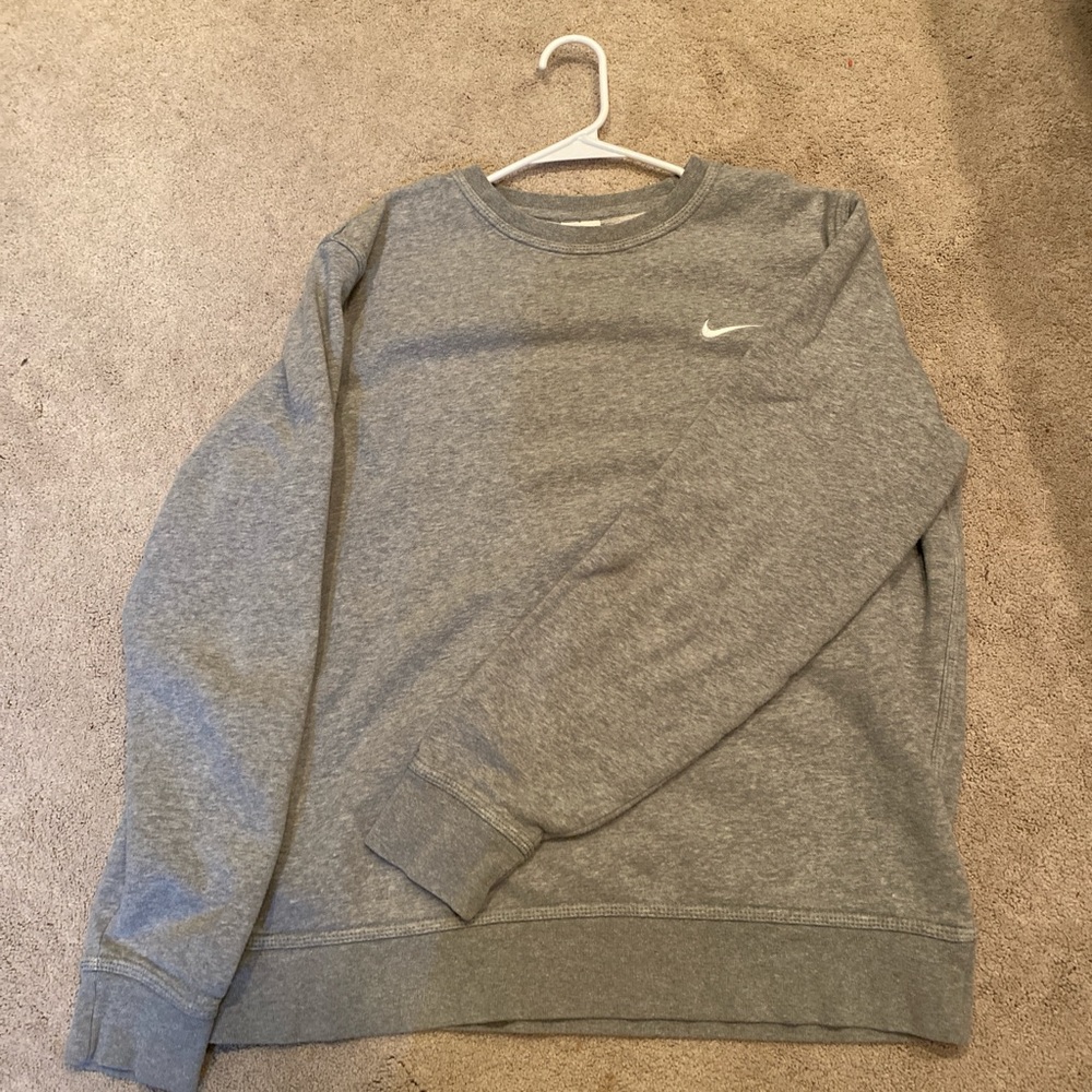 Nike Men's Classic Gray Crewneck Sweater
